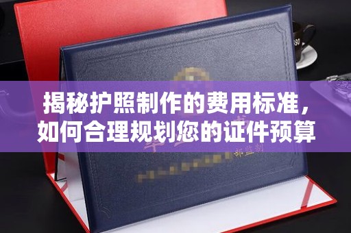 色达揭秘护照制作的费用标准，如何合理规划您的证件预算