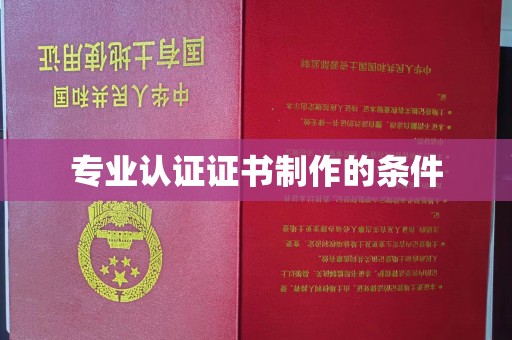 色达专业认证证书制作的条件