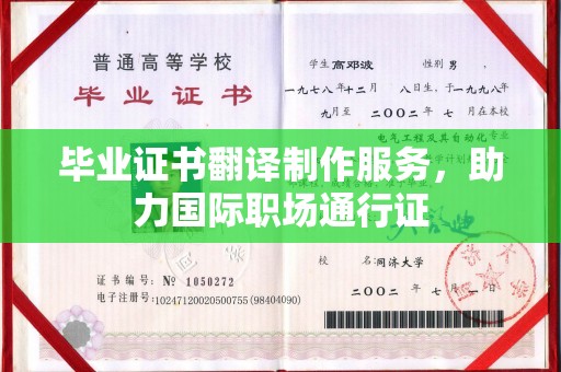 色达毕业证书翻译制作服务，助力国际职场通行证