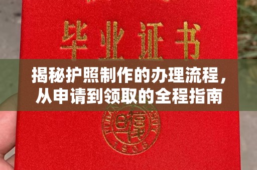 色达揭秘护照制作的办理流程，从申请到领取的全程指南
