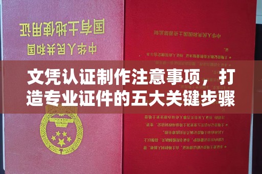 色达文凭认证制作注意事项，打造专业证件的五大关键步骤