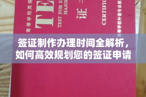 色达签证制作办理时间全解析，如何高效规划您的签证申请流程